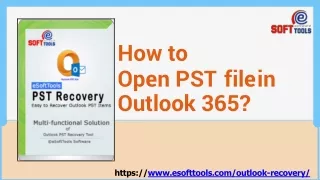 How to open PST file in Outlook 365?