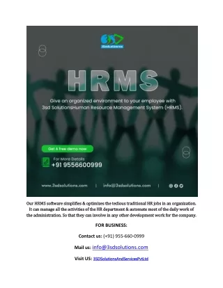 our hrms software simplifies optimizes