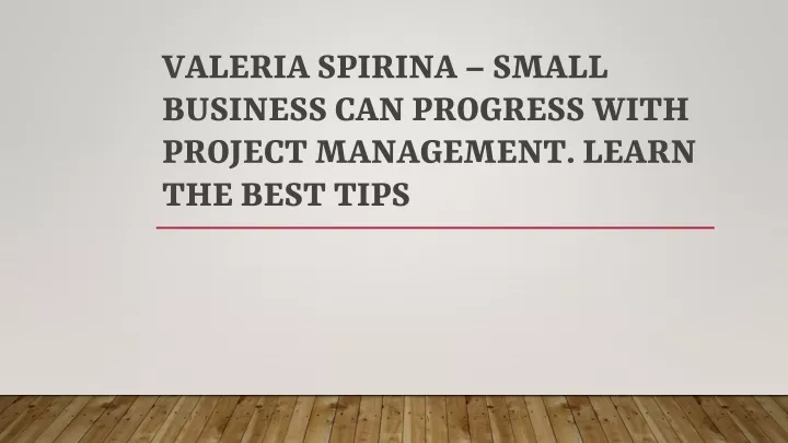 valeria spirina small business can progress with project management learn the best tips