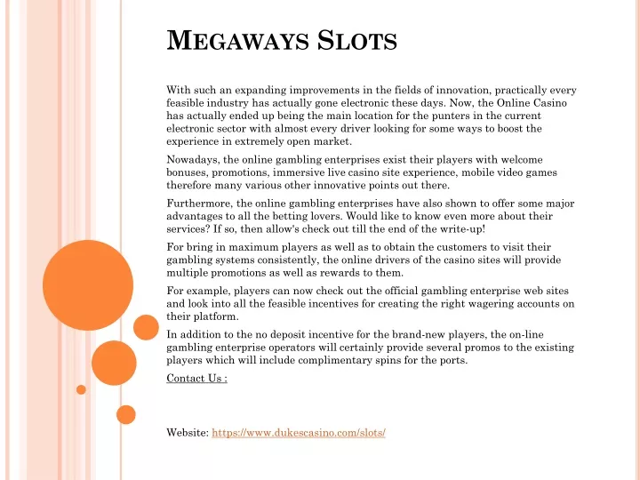 megaways slots