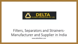 Best Sintered Filters Manufacturer and Supplier in India – Deltafilters
