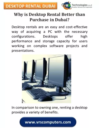 desktop rental dubai