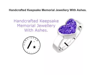 handcrafted keepsake memorial jewellery with ashes