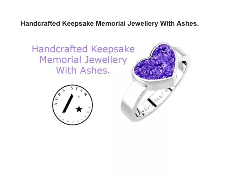 handcrafted keepsake memorial jewellery with ashes