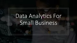 Data Analytics For Small Business