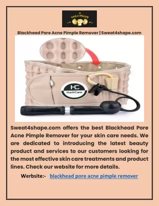 Blackhead Pore Acne Pimple Remover | Sweat4shape.com