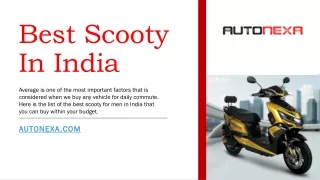 Best Scooty In India PPT