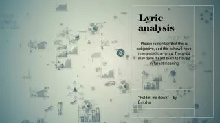 Lyrical analysis