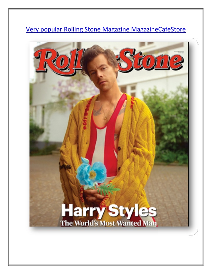 very popular rolling stone magazine rolling stone