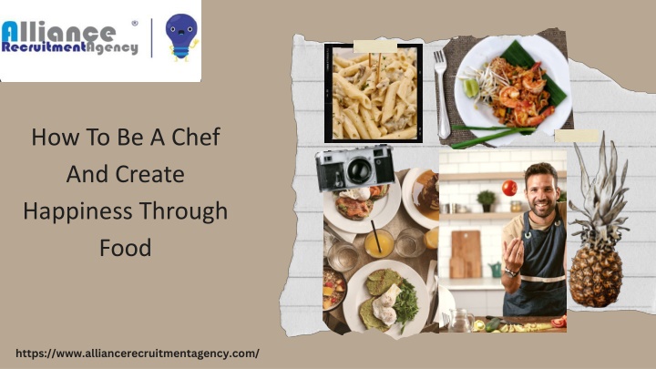 how to be a chef and create happiness through food