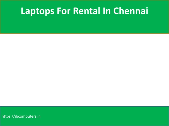 laptops for rental in chennai