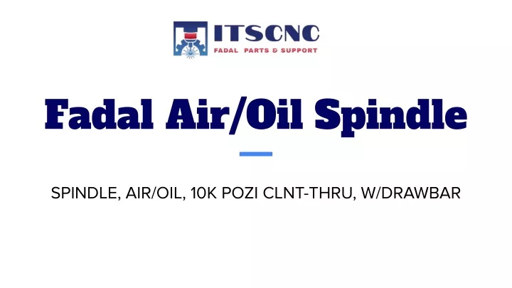 fadal air oil spindle