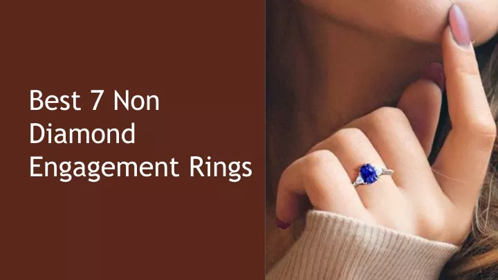 best 7 non diamond engagement rings