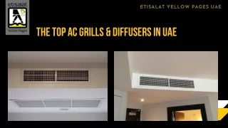 The Top AC Grills & Diffusers in UAE