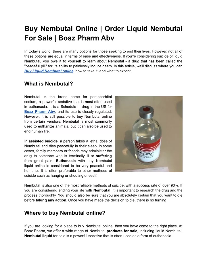 buy nembutal online order liquid nembutal