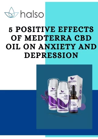 5 Positive Effects of Medterra CBD Oil on Anxiety and Depression