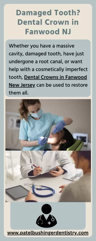 Damaged Tooth Dental Crown in Fanwood NJ