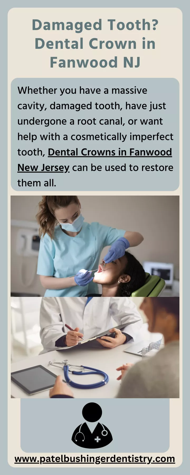 damaged tooth dental crown in fanwood nj whether