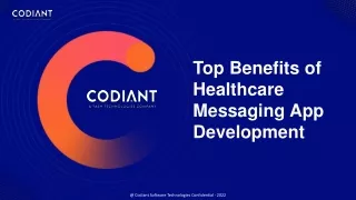 Top Benefits of Healthcare Messaging App Development
