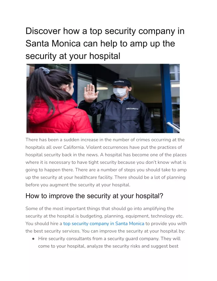 discover how a top security company in santa