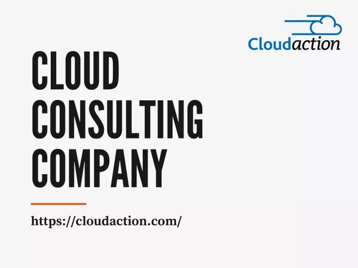 cloud consulting company