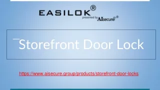 Storefront Door Lock - AIsecure