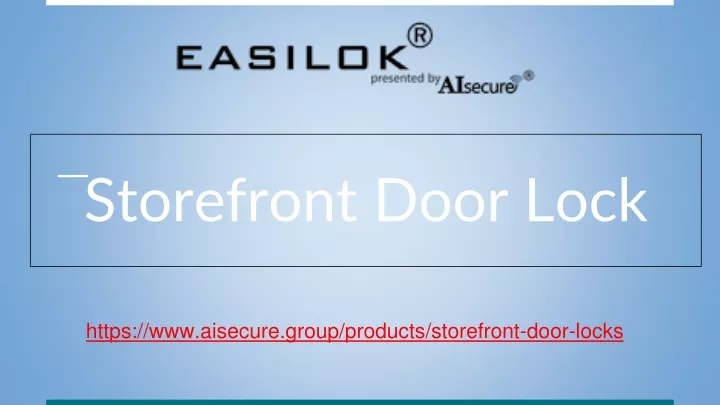 storefront door lock