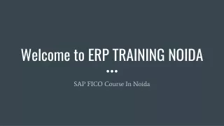 SAP FICO Course In Noida