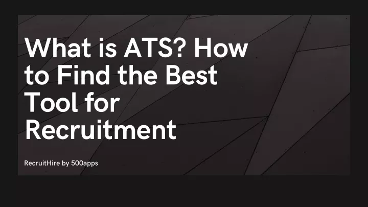 what is ats how to find the best tool