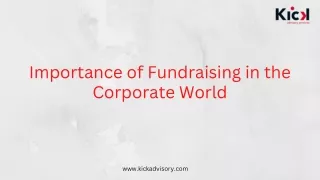 Importance of Fundraising in the Corporate World