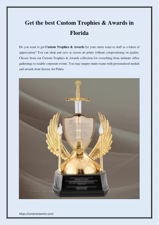 Best Custom Trophies & Awards in Florida