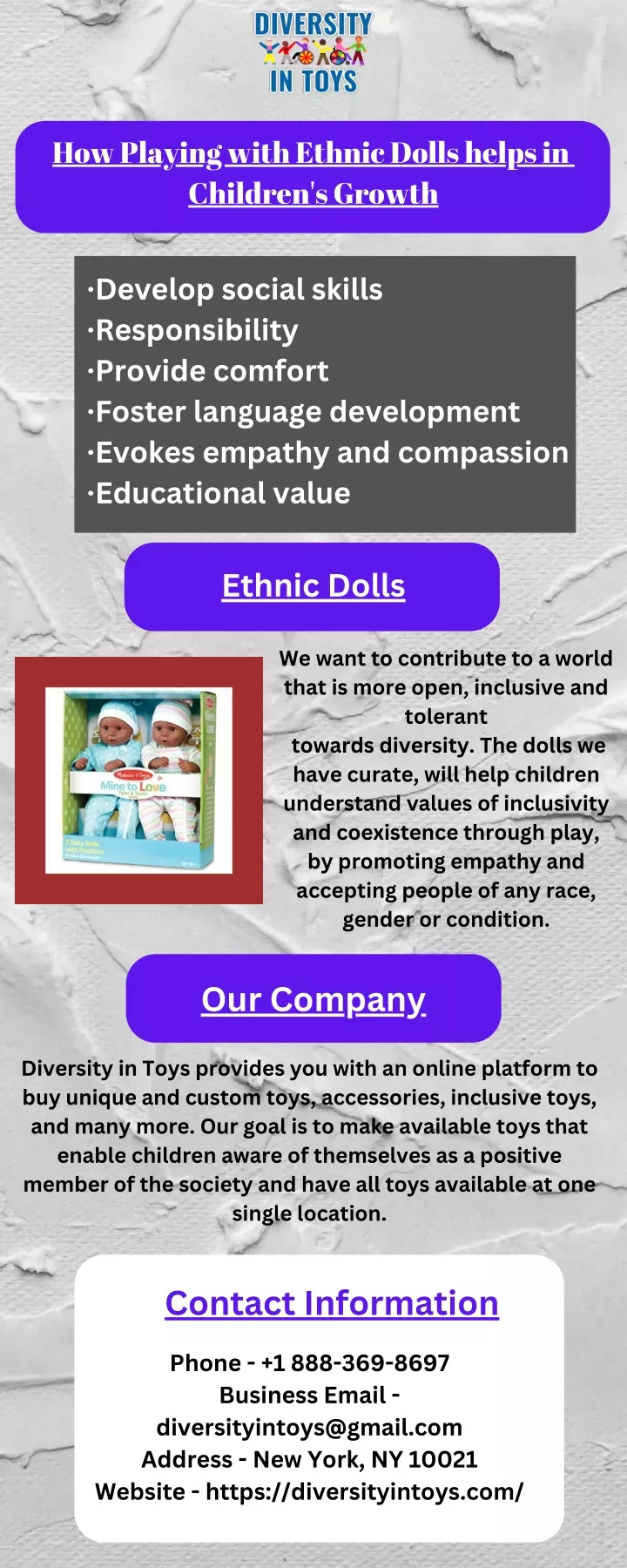 how playing with ethnic dolls helps in children