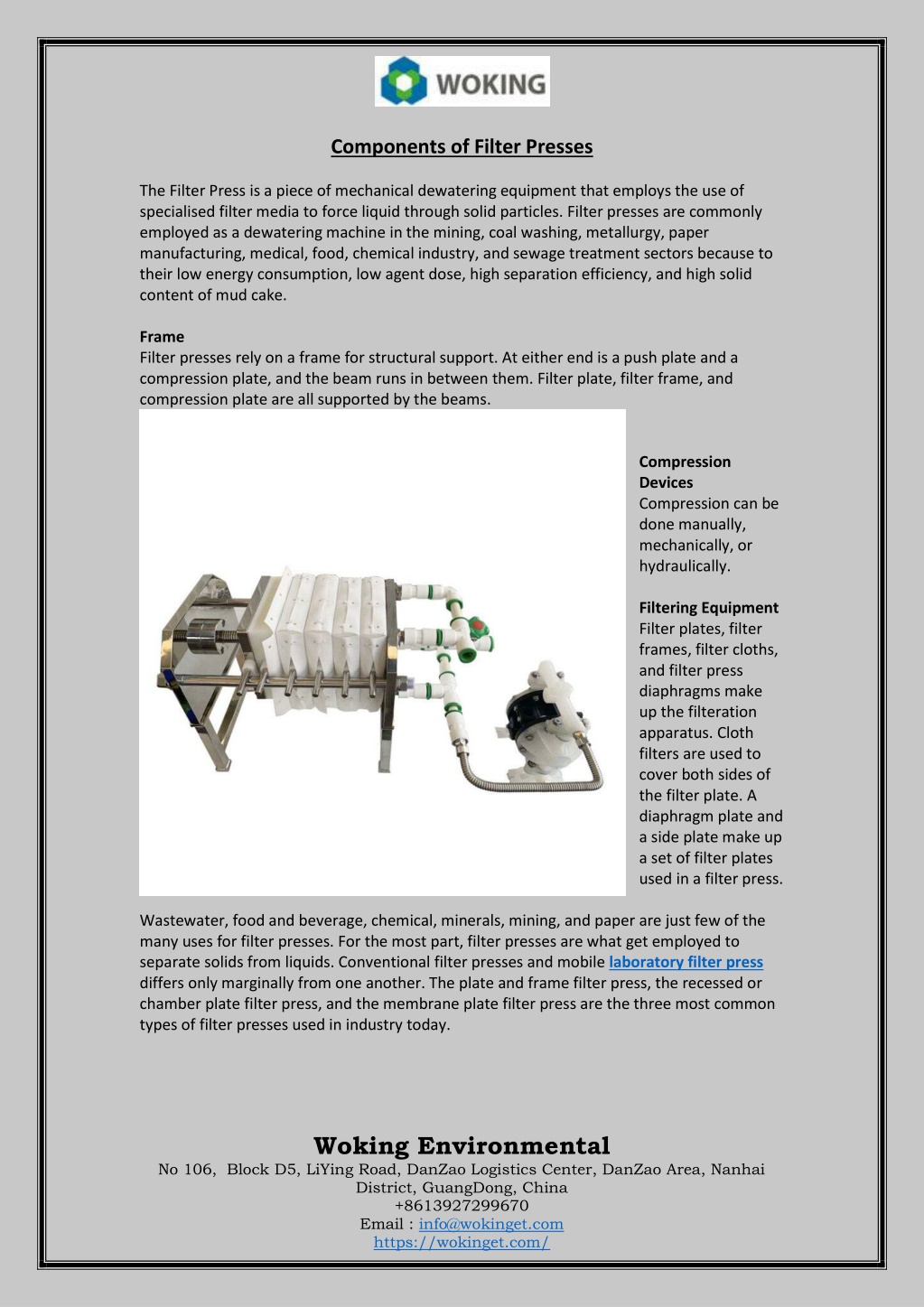 PPT - Components of Filter Presses PowerPoint Presentation, free ...