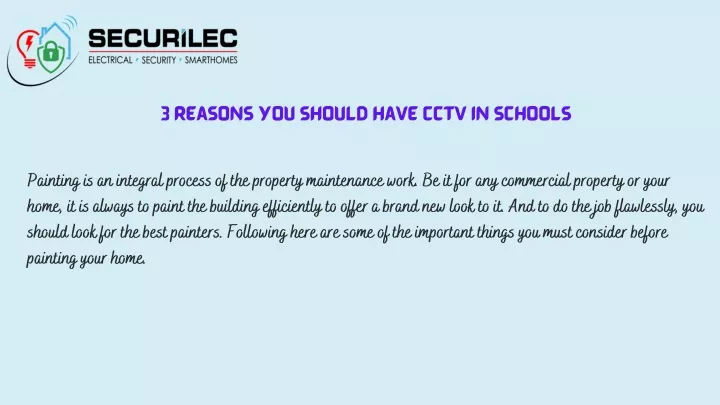 3 reasons you should have cctv in schools