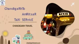 Chandigarh To Amritsar Taxi Service By Chandigarh Travel Agency