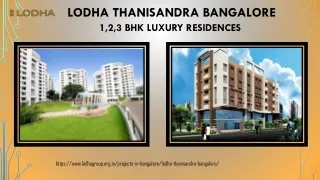Lodha Thanisandra Project Bangalore-Lodha Project Thanisandra
