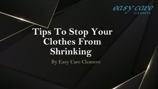 Tips To Stop Your Clothes From Shrinking