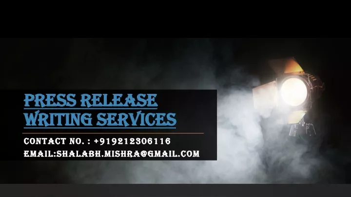 press release writing services