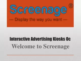 interactive advertising kiosks oc