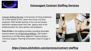 Extravagant Contract Staffing Services