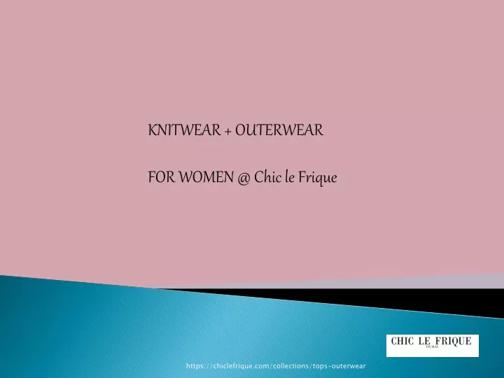 knitwear outerwear for women @ chic le frique