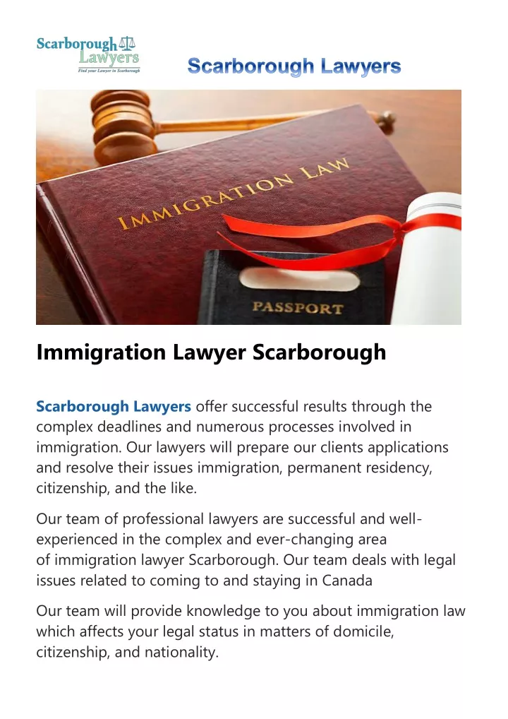 immigration lawyer scarborough scarborough