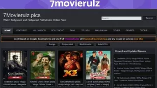 7movierulz | quickly uploads pirated movies to its site