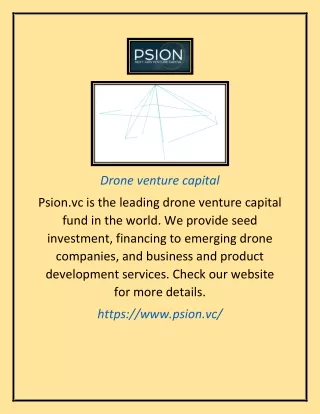 Drone venture capital