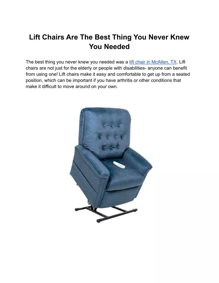 lift chairs are the best thing you never knew