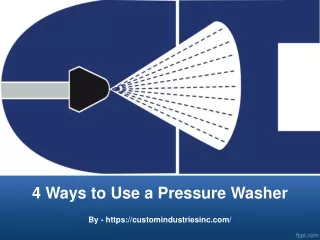 4 ways to use a pressure washer