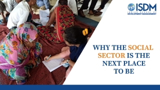 Why the Social Sector is next Place to be