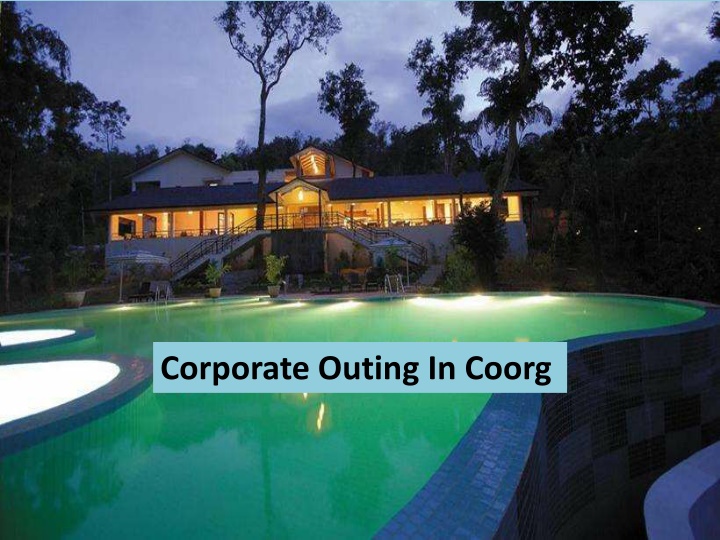 corporate outing in coorg