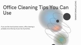 office cleaning tips you can use