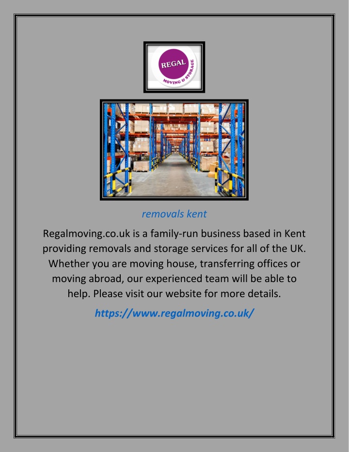 removals kent